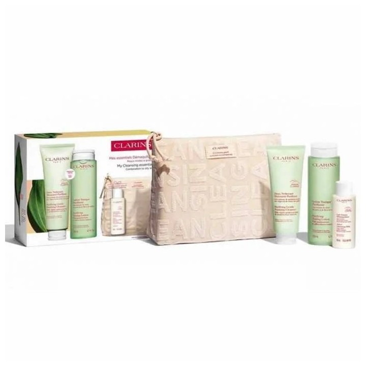 Clarins Purifying Gentle Foaming Cleanser 125ml Set 3 Pieces - unisex - Teknashop Ltd