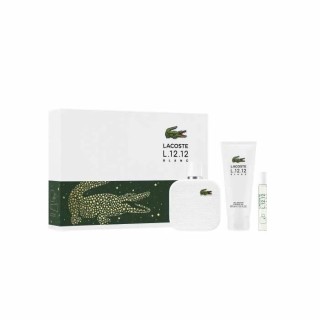 Lacoste L.12.12 Blanc Men Eau De Toilette Spray 100ml Set 3 Pieces - man - Teknashop Ltd