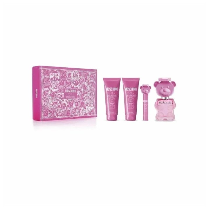 Moschino Toy 2 Bubble Gum Eau de Toilette Spray 100ml Set 4 Pieces - woman - Teknashop Ltd