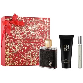 Carolina Herrera Ch Men Eau De Toilette Spray 100ml Set 3 Pieces - man - Teknashop Ltd