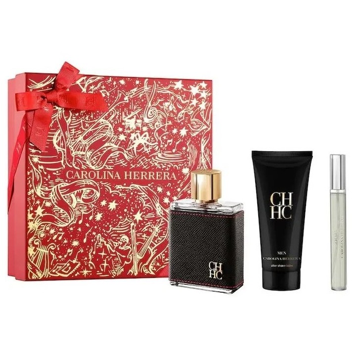 Carolina Herrera Ch Men Eau De Toilette Spray 100ml Set 3 Pieces - man - Teknashop Ltd