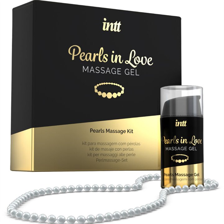 INTT MASSAGE & ORAL SEX - PEARLS IN LOVE WITH PEARL NECKLACE AND SILICONE GEL - D-234921 - Teknashop Ltd