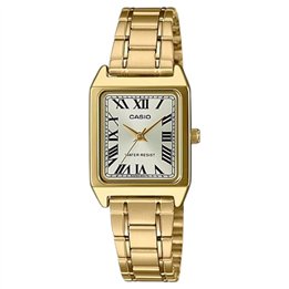 CASIO COLLECTION Mod. LADY TANK, ALLOY - GOLD - WW.LTP-V007G-9BUDF - Teknashop Ltd