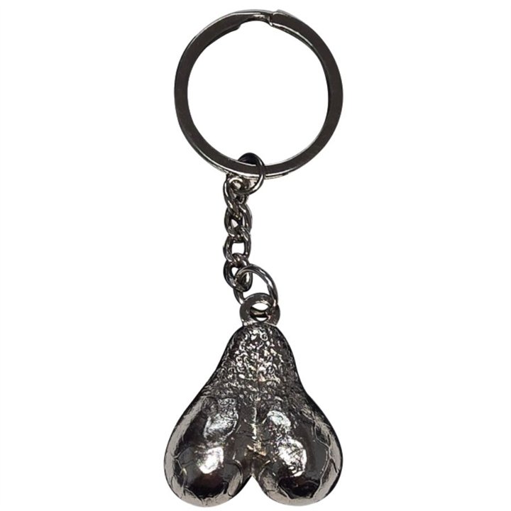 DIABLO PICANTE - SILVER EGGS METAL KEYCHAIN - D-245414 - Teknashop Ltd