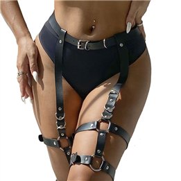 SUBBLIME - GARTER HARNESS WITH RINGS ONE SIZE - D-239273 - Teknashop Ltd