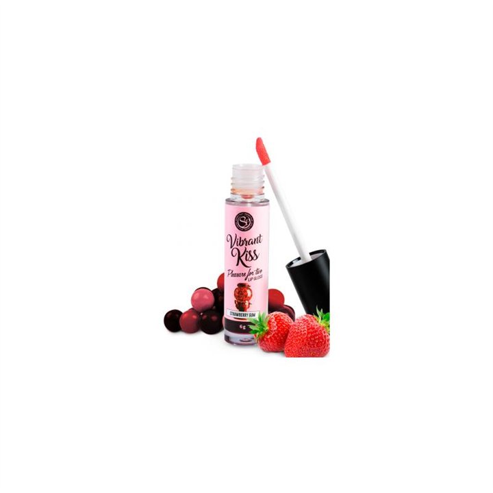 Lip Gloss Vibrant Kiss Flavor Strawberry Gum 7g - F3653 - Teknashop Ltd