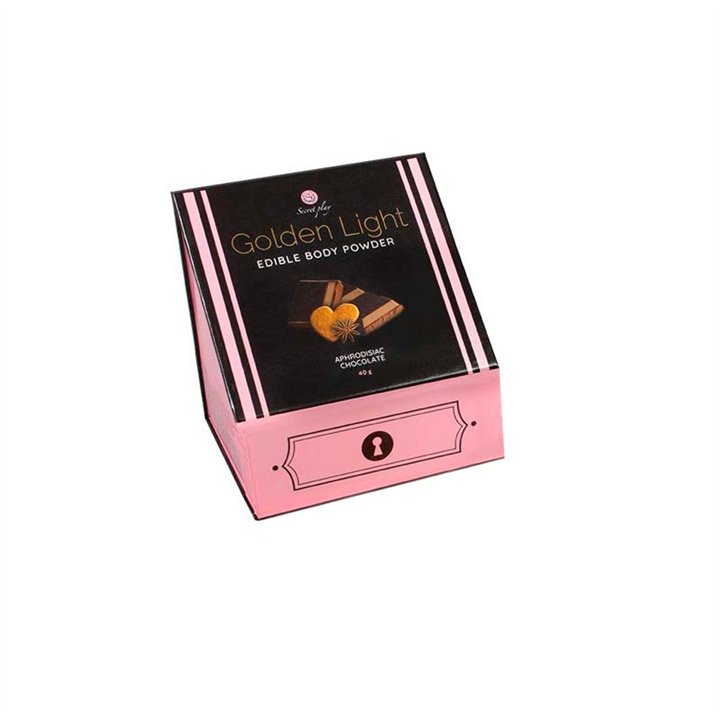 100% Edible Powder Kit and Feather Tickler Chocolate, Cinnamon and Ginger Flavor - F3686 - Teknashop Ltd