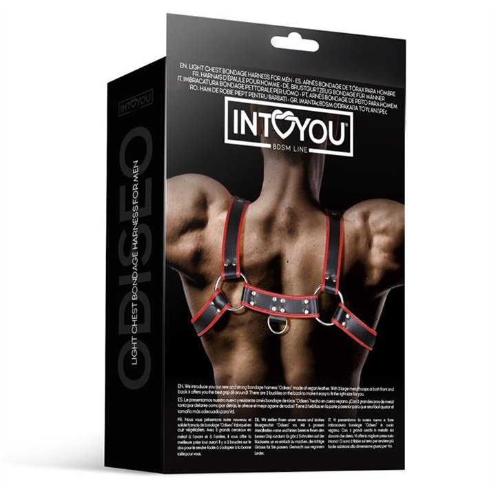Odiseo Chest Bondage Harness for Men Vegan Leather - IB-442 - Teknashop Ltd