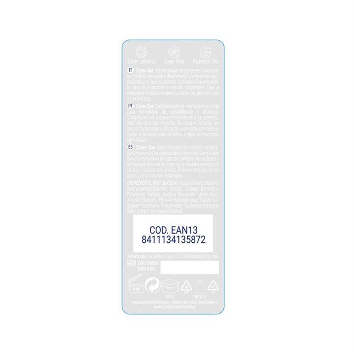 Massage Gel Mediterranean Sea 200 ml - 8411134135872 - Teknashop Ltd