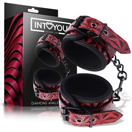 Adjustable Ankle Cuffs Diamond Vegan Leather - DL-484 - Teknashop Ltd