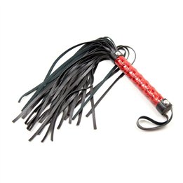 Flogger Diamond Pattern and Metal Hardware 39 cm Red - 843658379494 - Teknashop Ltd