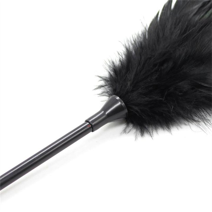 Feather Tickler and Paddle 2 in 1 48 cm Black - 843658379389 - Teknashop Ltd