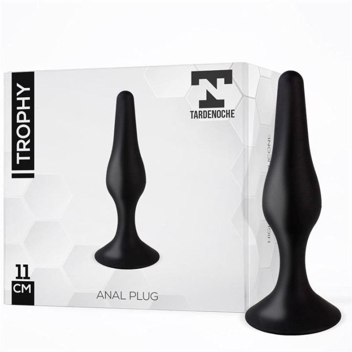 Trophy Anal Plug 11 cm Silicone Black - T-120 - Teknashop Ltd