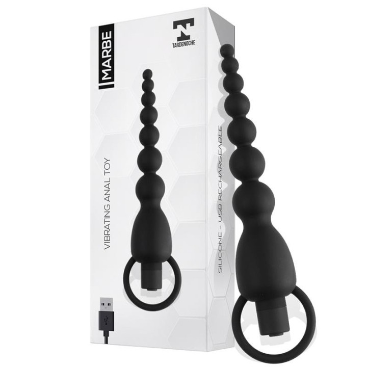 Marbe Anal Chain with Vibration USB Silicone - T-109 - Teknashop Ltd