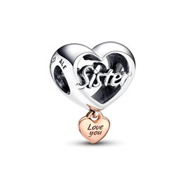 PANDORA Mod. MOMENTS LOVE YOU SISTER HEART CHARM - WW.782244C00 - Teknashop Ltd