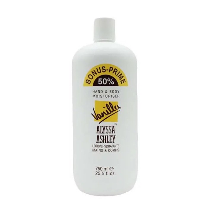 Alyssa Ashley Vanilla Hand And Body Moisturizer 750ml - unisex - Teknashop Ltd