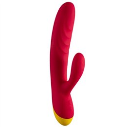 ROMP - JAZZ RECHARGEABLE RABBIT VIBRATOR RED - D-245870 - Teknashop Ltd