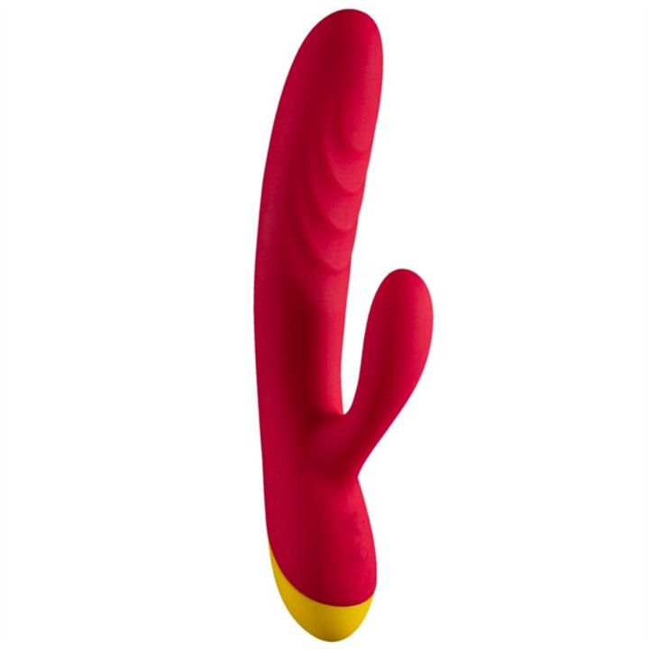 ROMP - JAZZ RECHARGEABLE RABBIT VIBRATOR RED - D-245870 - Teknashop Ltd
