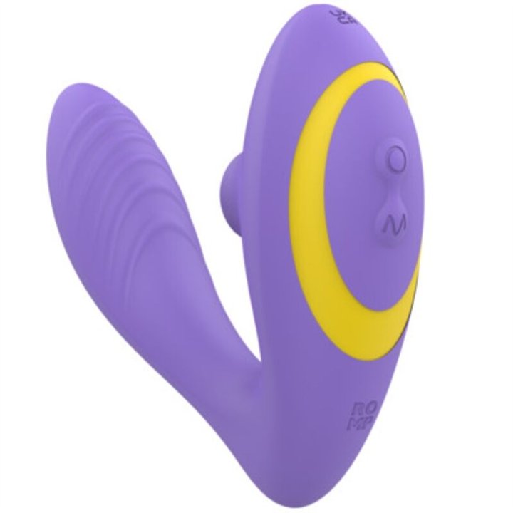 ROMP - REVERB G-SPOT STIMULATOR AND CLITORAL SUCTION DEVICE PURPLE - D-245865 - Teknashop Ltd