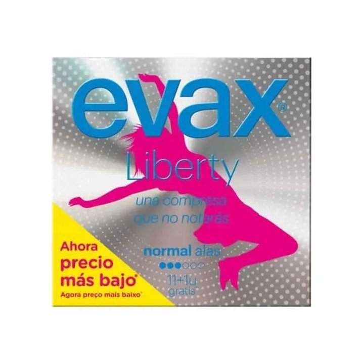Evax Liberty Normal With Wings Sanitary Towels 12 Units - unisex - Teknashop Ltd