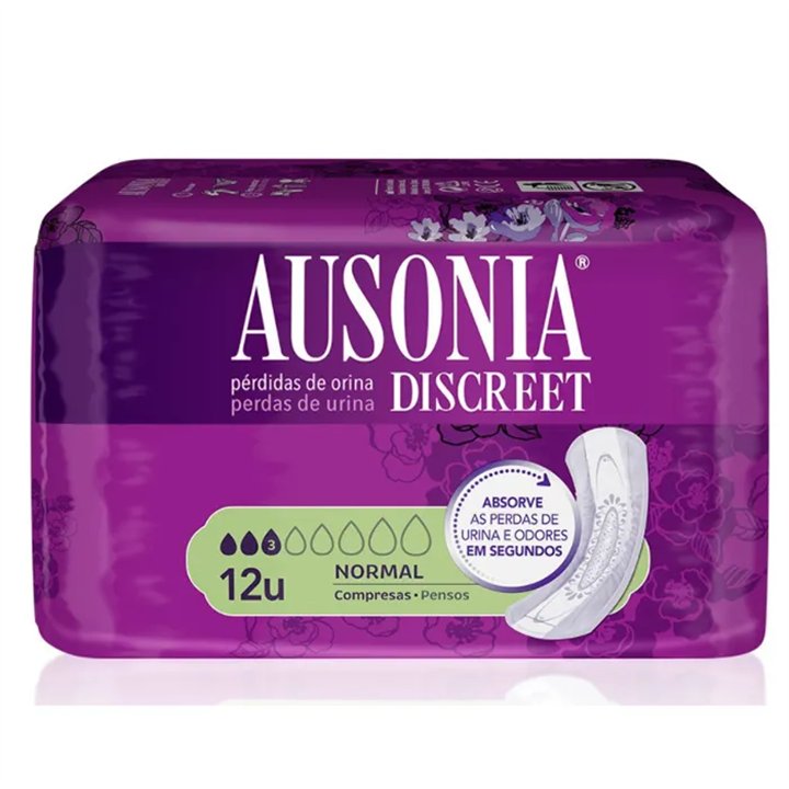 Ausonia Discreet Sanitary Towels  Normal Urinary Incontinence 12 Units  - unisex - Teknashop Ltd