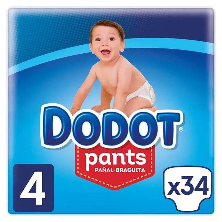 Dodot Pants T-4 34 Units - unisex - Teknashop Ltd
