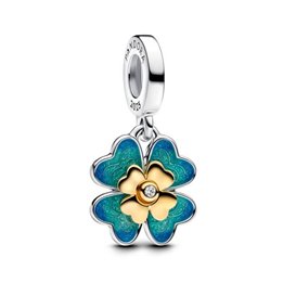 PANDORA Mod. 2025 FOUR LEAF CLOVER LAB-GROWN DIAMOND DANGLE CHARM - WW.763624C01 - Teknashop Ltd