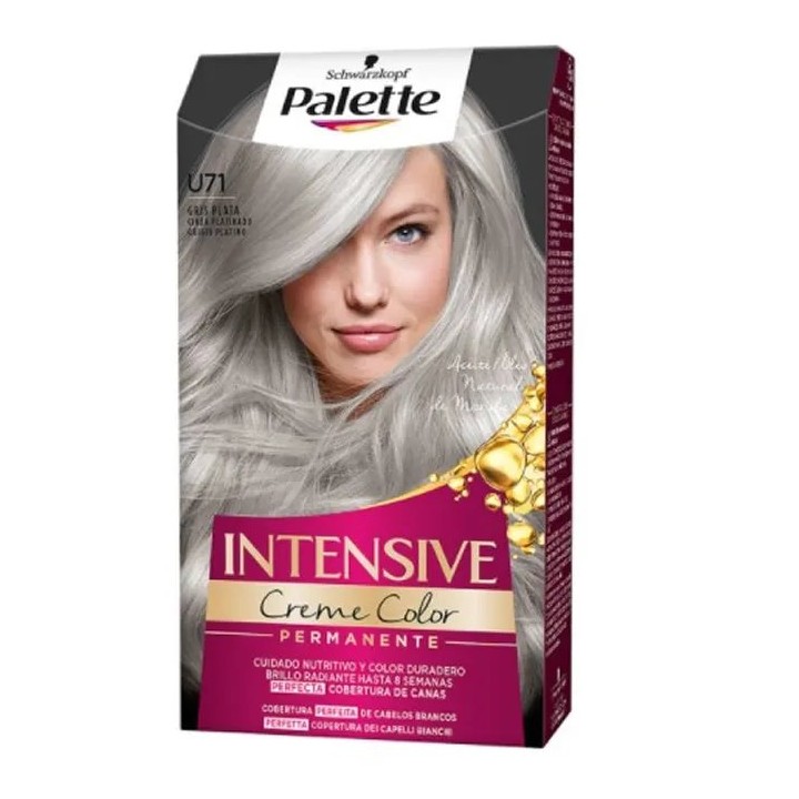 Schwarzkopf Palette Intensive Creme Color Tint U71 Grey Silver - unisex - Teknashop Ltd