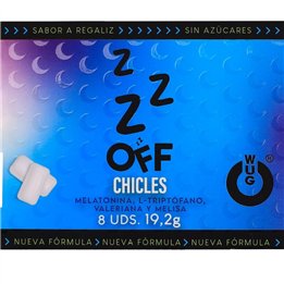 WUG Off - The functional chewing gum that helps you relax and sleep better. BLISTER OF 8 PACKS - D-246175 - Teknashop Ltd