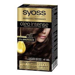Syoss Oleo Intense Permanent Hair Color 4-86 Ice Brown - unisex - Teknashop Ltd