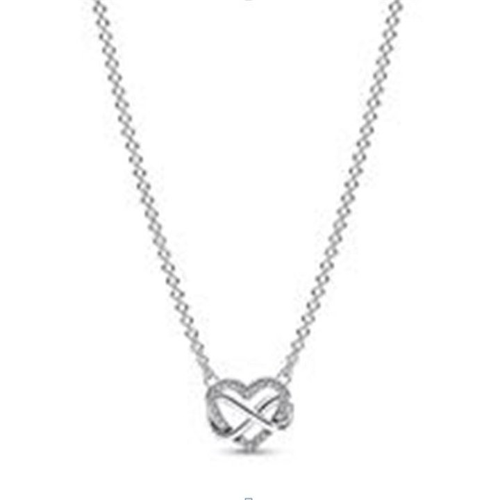 PANDORA Mod. SPARKLING INFINITY HEART COLLIER NECKLACE - WW.392666C01-50 - Teknashop Ltd