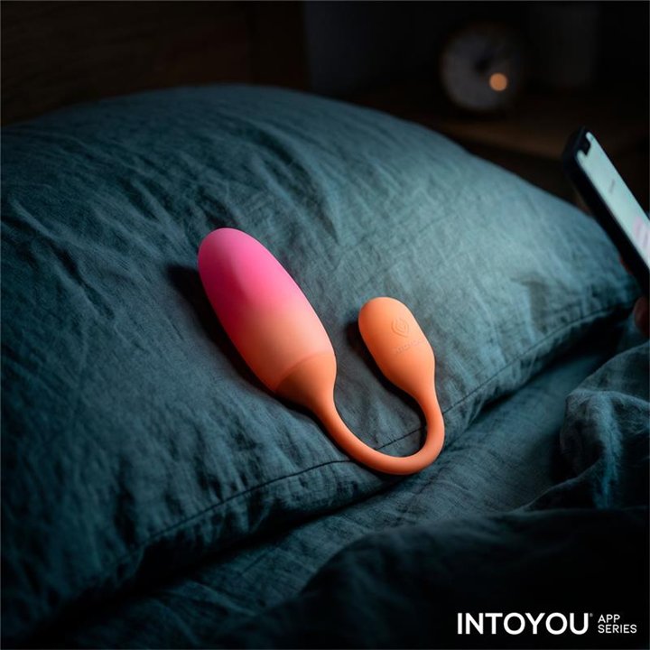 NexEgg Vibrating Egg Double Silicone Layer App Orange/Pink - IN-344-04 - Teknashop Ltd