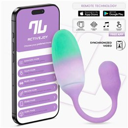 NexEgg Vibrating Egg Double Silicone Layer App Lilac/Pistachio - IN-344-02 - Teknashop Ltd