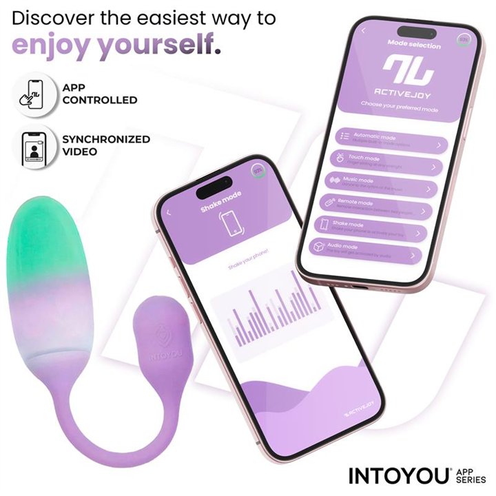 NexEgg Vibrating Egg Double Silicone Layer App Lilac/Pistachio - IN-344-02 - Teknashop Ltd