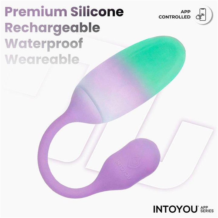 NexEgg Vibrating Egg Double Silicone Layer App Lilac/Pistachio - IN-344-02 - Teknashop Ltd