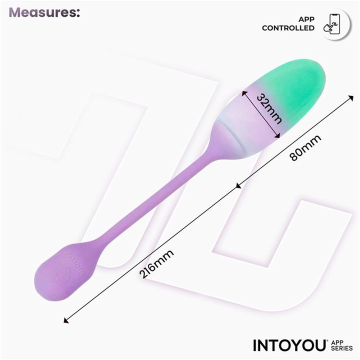 NexEgg Vibrating Egg Double Silicone Layer App Lilac/Pistachio - IN-344-02 - Teknashop Ltd