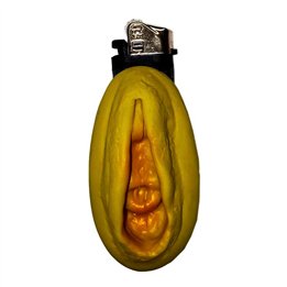 Vagina Shaped Lighter Gold - 8412345053160 - Teknashop Ltd