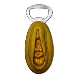 Vagina-shaped bottle opener Gold - 8412345053191 - Teknashop Ltd