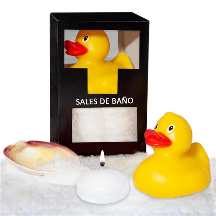 Set Bath Salts Coconut Duck, Candle and Shell 150 gr - 8412345049699 - Teknashop Ltd