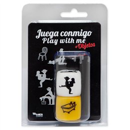 Set of white postures dice and a places dice. - 8412345049118 - Teknashop Ltd