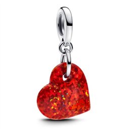 PANDORA JEWELRY Mod. OPALESCENT RED HEART - WW.793348C01 - Teknashop Ltd