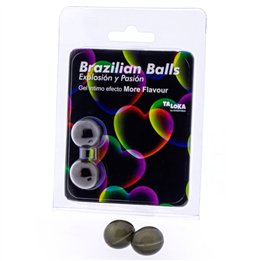 TALOKA - 2 BRAZILIAN BALLS MORE FLAVOUR EFFECT EXCITING GEL - D-232617 - Teknashop Ltd
