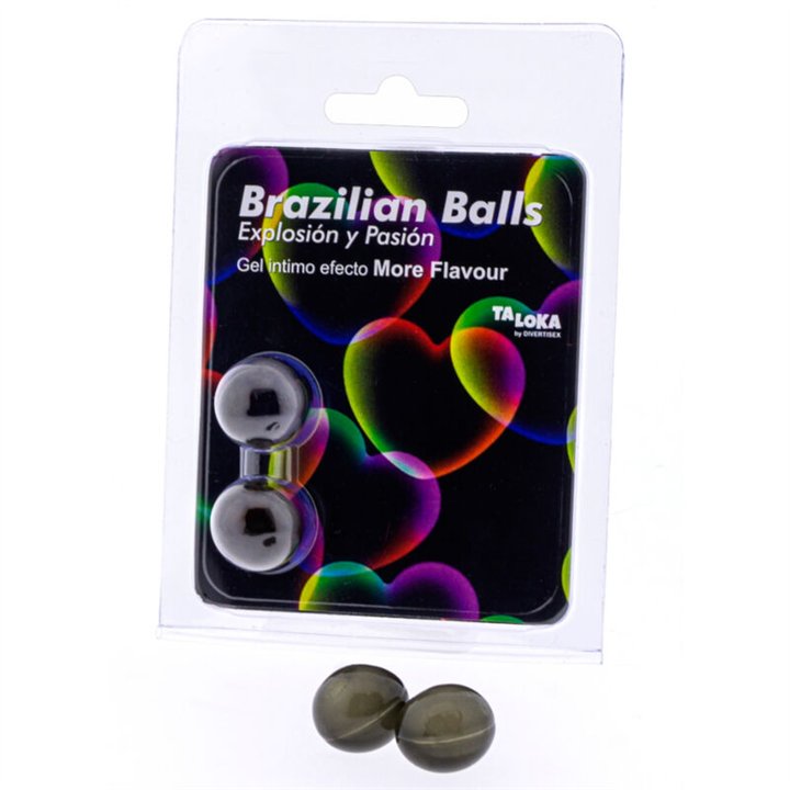 TALOKA - 2 BRAZILIAN BALLS MORE FLAVOUR EFFECT EXCITING GEL - D-232617 - Teknashop Ltd