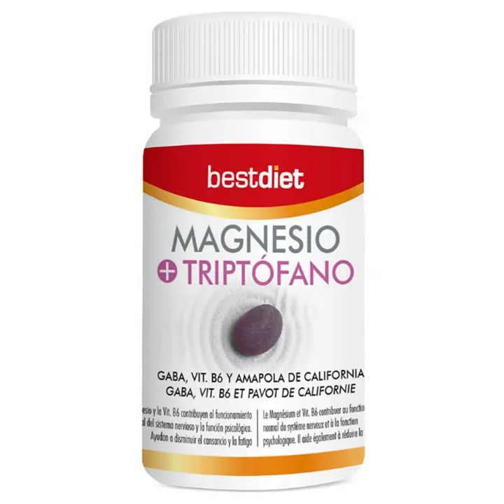 Best Diet Magnesio+Triptófano 30Caps - unisex - Teknashop Ltd