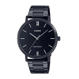 CASIO COLLECTION Mod. MINIMAL - FULL BLACK - WW.MTP-VT01B-1BUDF - Teknashop Ltd