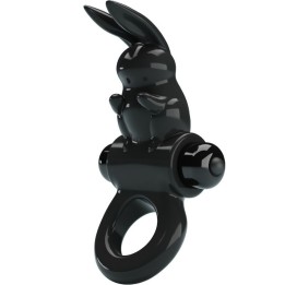 PRETTY LOVE - EXCITING RING RABBIT VIBRATOR RING 10 VIBRATIONS BLACK - D-242428 - Teknashop Ltd