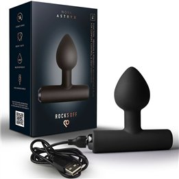 ROCKS-OFF - NOVA ASTRYX RECHARGEABLE PREMIUM & POWERFUL ANAL PLUG 16 FUNCTION BLACK - D-245852 - Teknashop Ltd