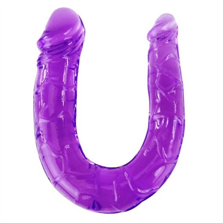 BAILE - DOUBLE DILDO IN LILAC FLEXIBLE JELLY - D66-194148LL - Teknashop Ltd