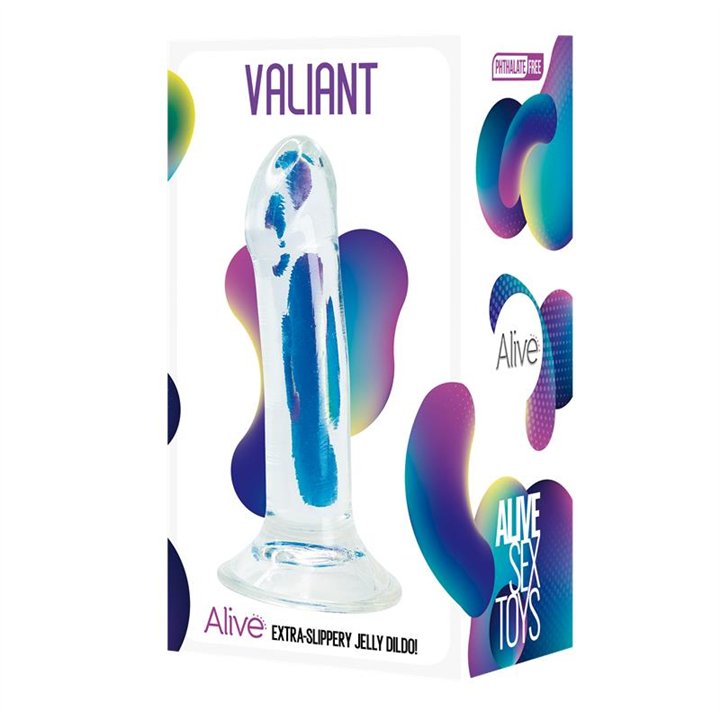 Valiant Dildo Jelly 16 cm Clear - A-20720 - Teknashop Ltd