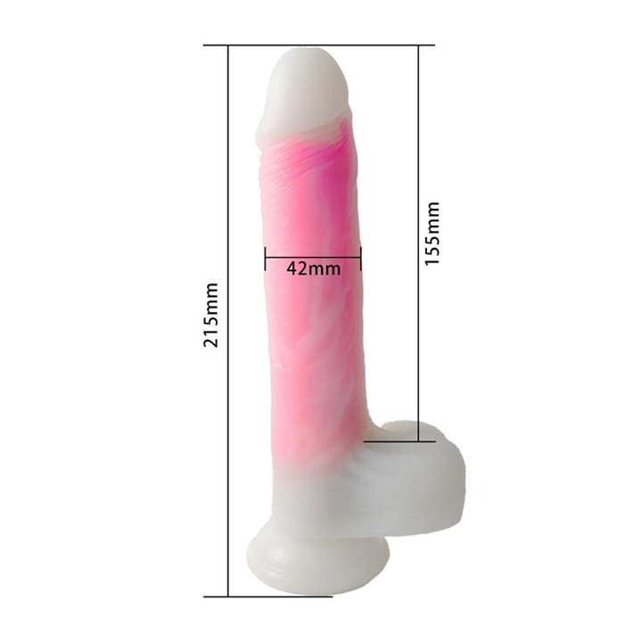 Double-layer Dildo with Vibration, thrusting and heating 21.5 cm - 8436626093133 - Teknashop Ltd